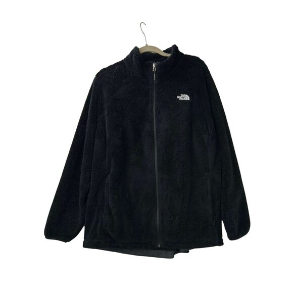 The North Face Women's Size 2X Osito Fleece Jacket Black Full Zip Front Pockets - Picture 7 of 15